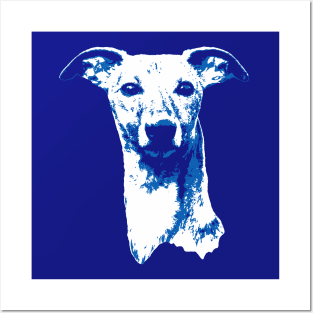 Blue Whippet Posters and Art